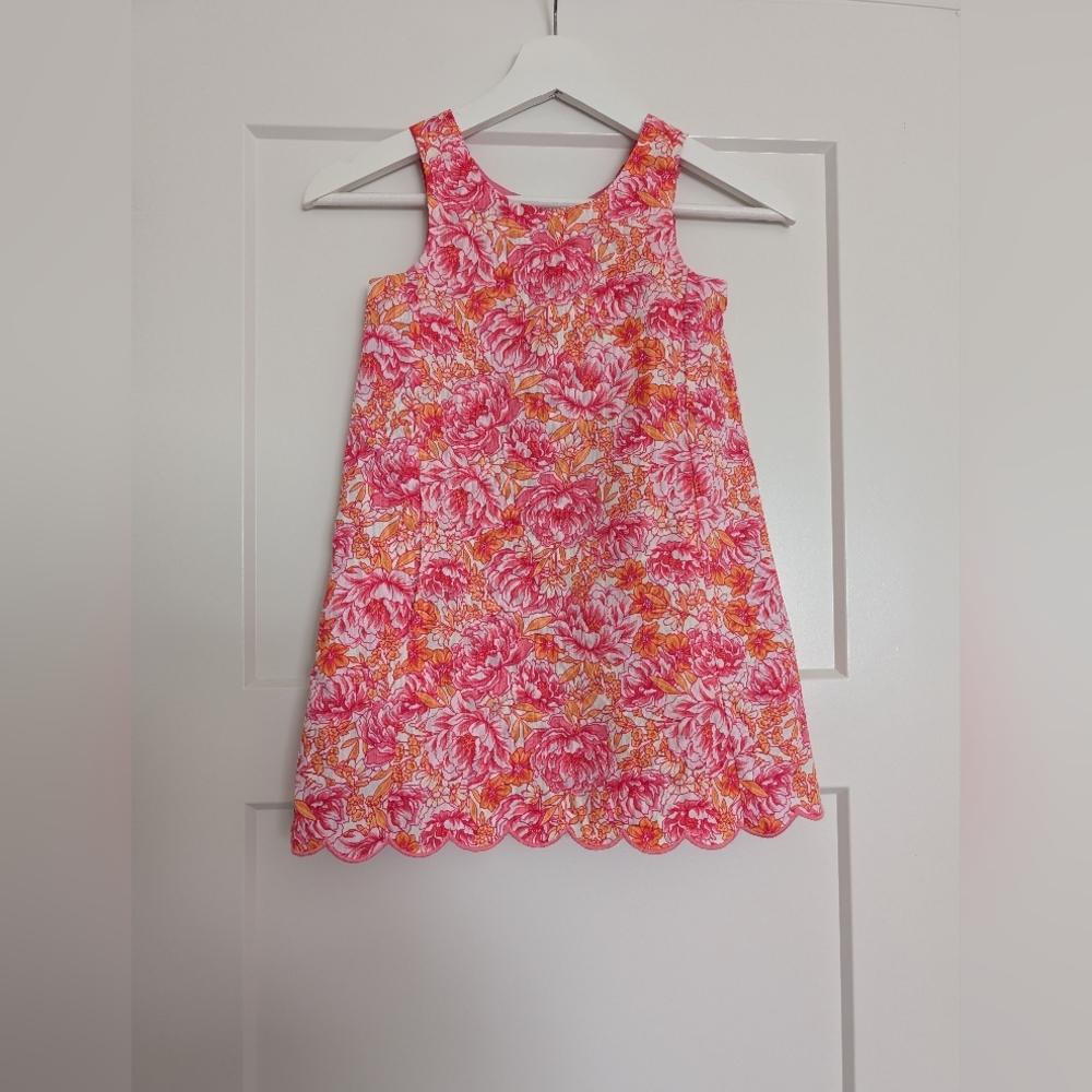 Tommy Bahamas Girls Floral Pink and Orange Dress Size 5